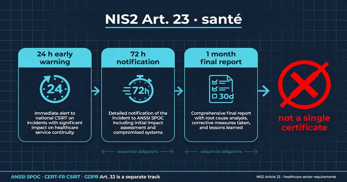 NIS2 dans la santé : ce que les équipes IT doivent instrumenter