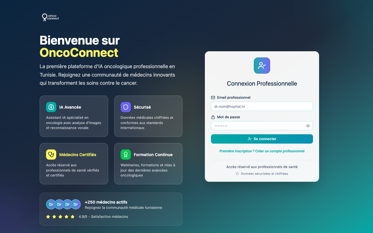 OncoConnect - Aide à la décision clinique basée sur l'IA pour les oncologues